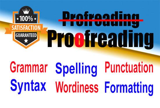 I will do proofreading and editing in 24 hours with l...