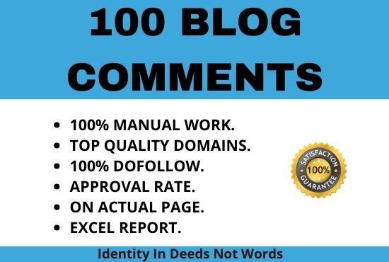 I will create 100 niche topical dofollow blog comment...