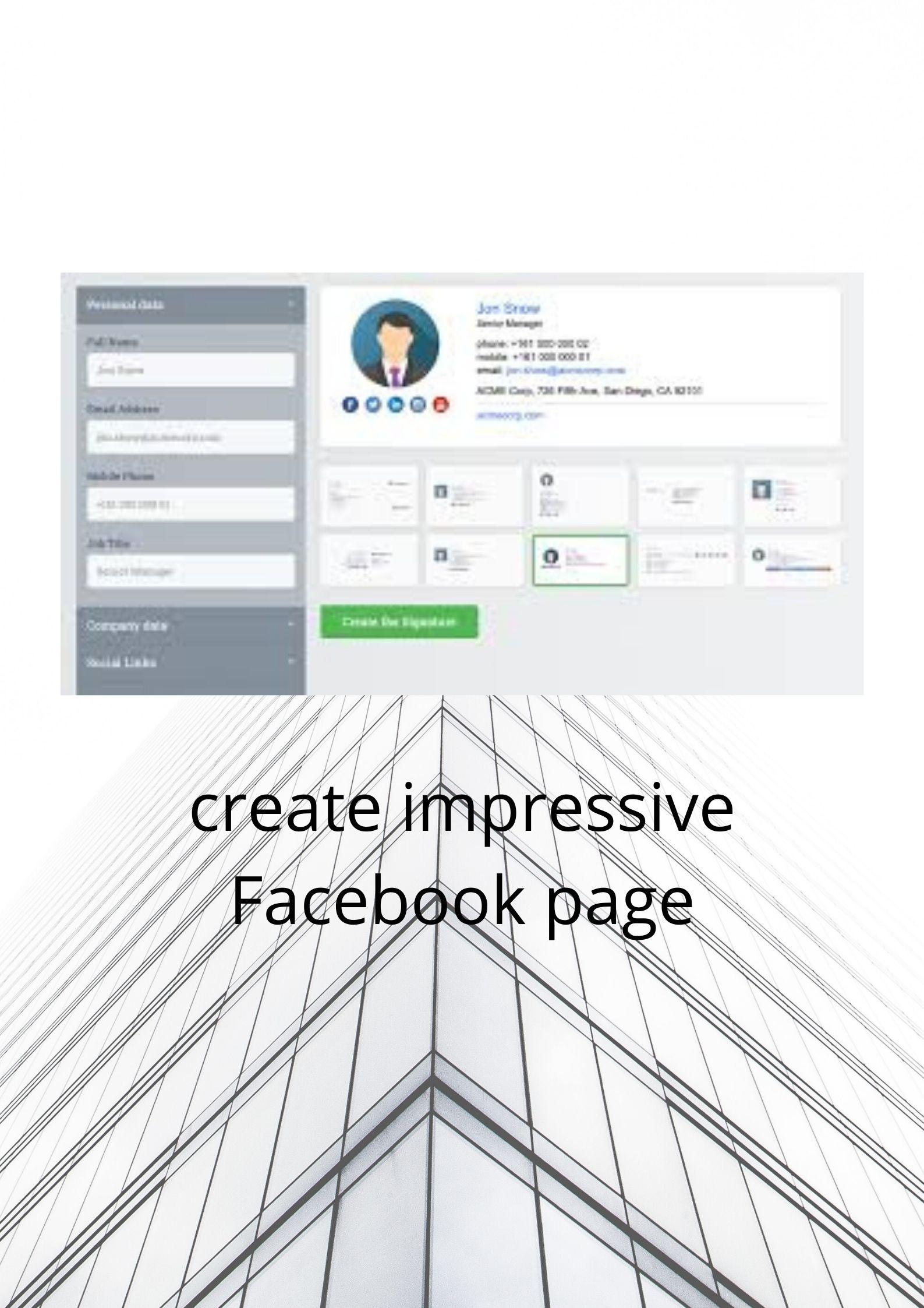 I will Create a impressive Facebook, Twitter, Instrag...