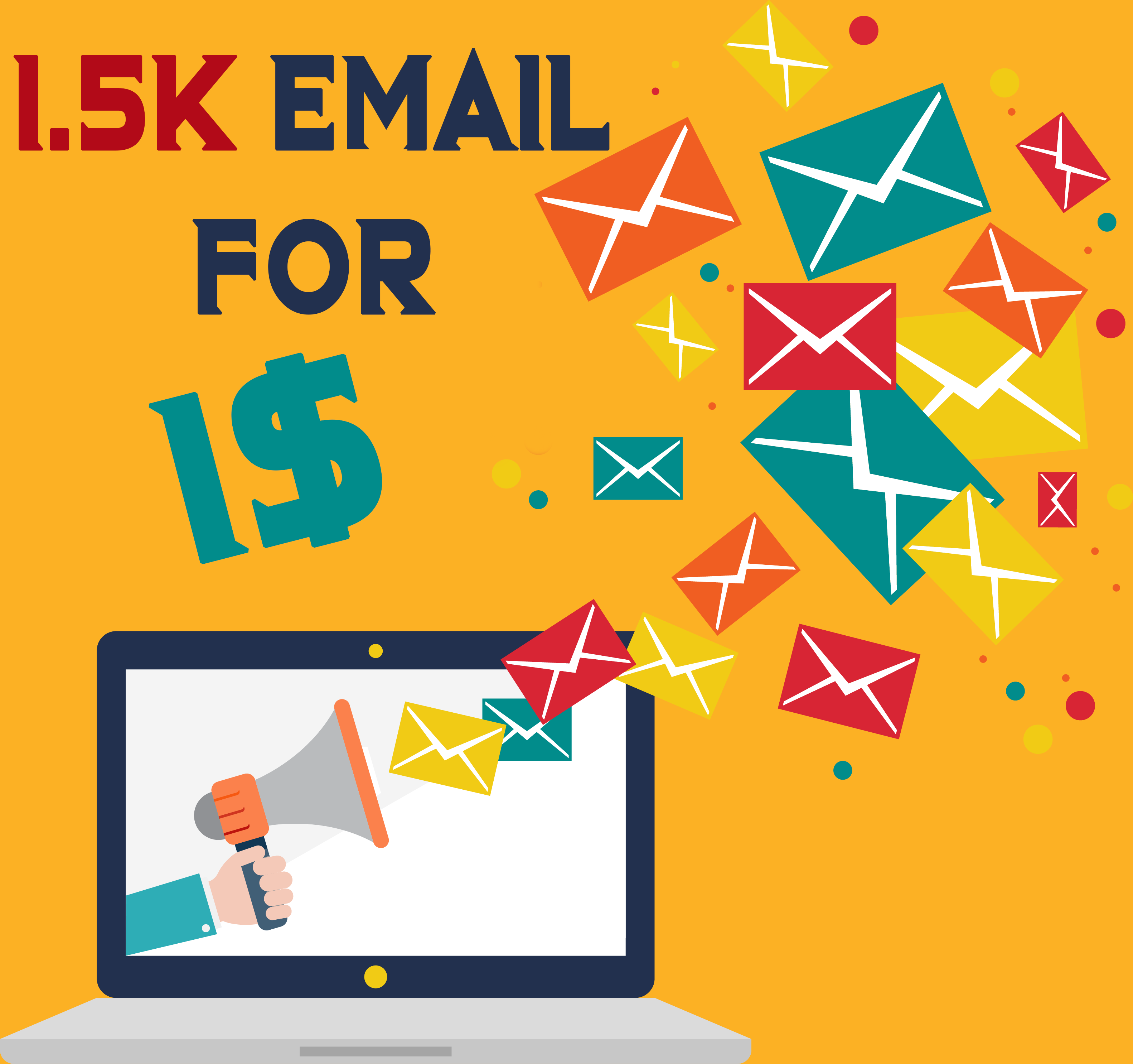 World Wide 1.5K Emails For Your Brand Marketing By Em...