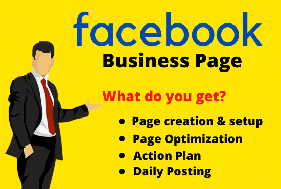 I will create and manage your Facebook business page ...