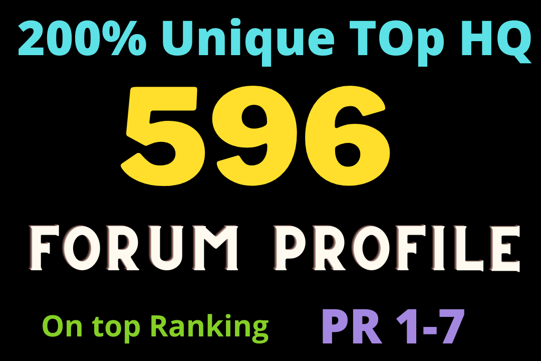 Google ranking top 596 forum profile strong DA backli...