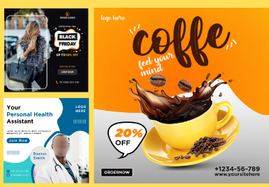 I will design facebook post, instagram post or any ot...