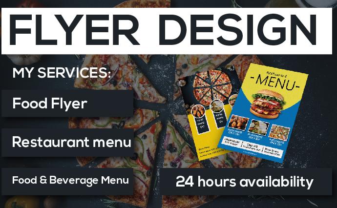 I will do modern restaurant menu, food menu, flyer ...