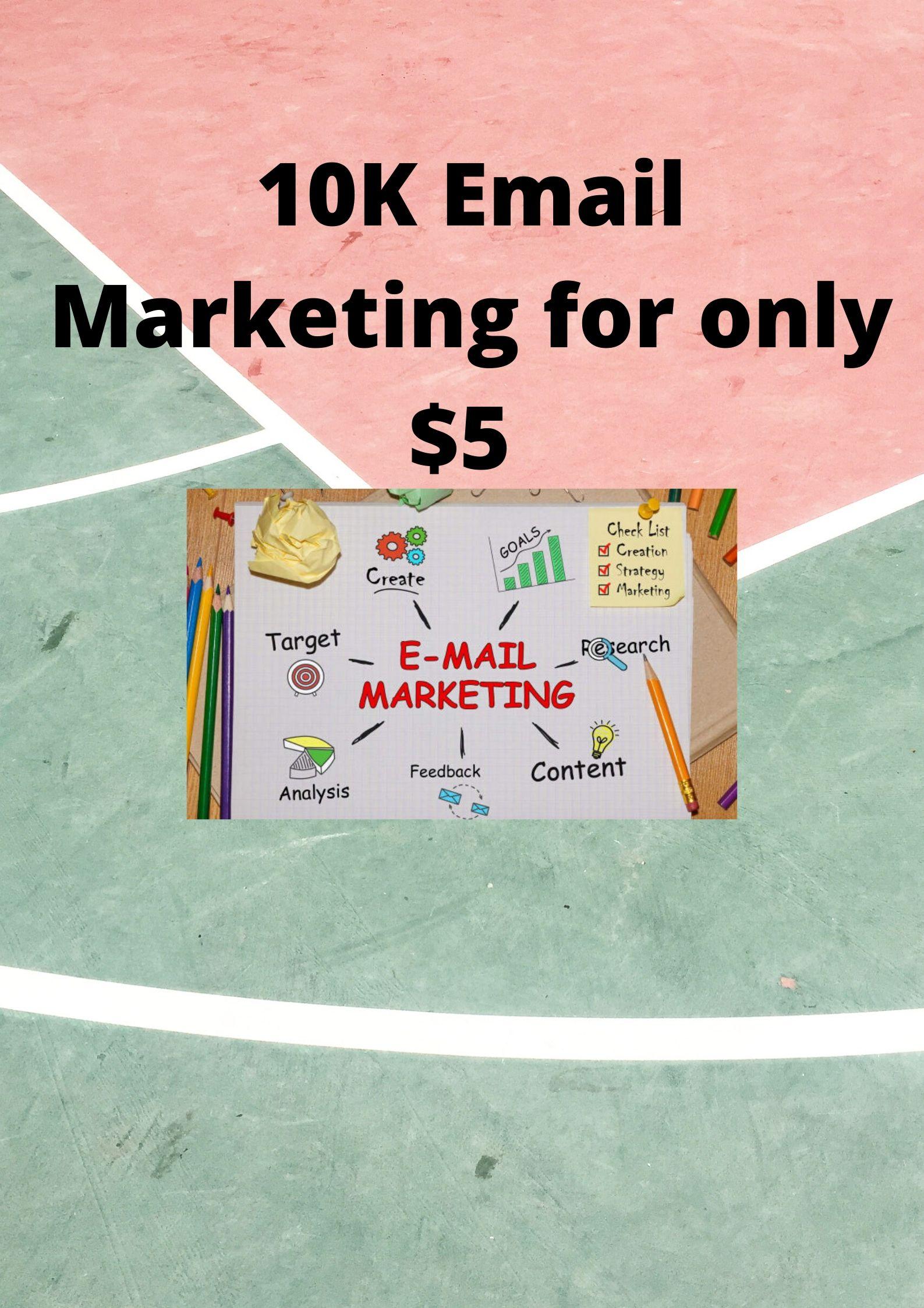 10k Email Marketting For your productive business.