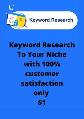 Directed Keyword Research To Your Niche with 100 cust...