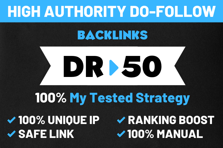 I will provide manual and high quality backlinks for ...