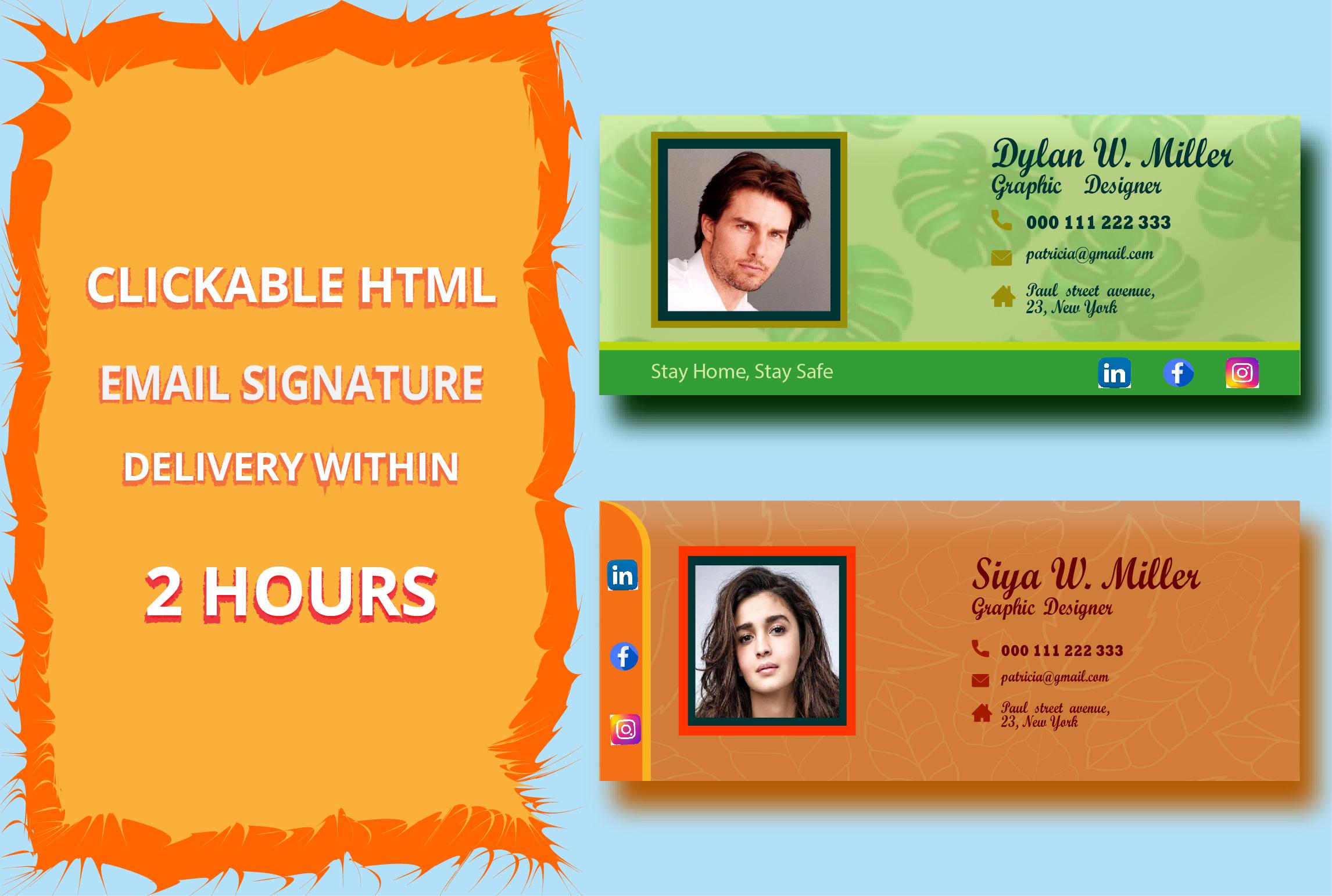 I will design Professional Clickable HTML Email / Gma...