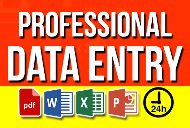 2 hours of Data Entry, Web Research, Copy Paste Wor...