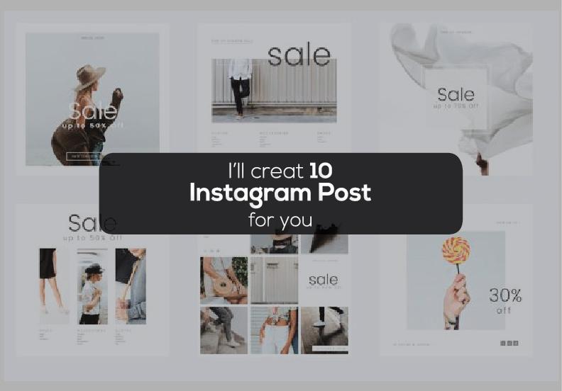 I will create Eye-catching Instagram post design for ...