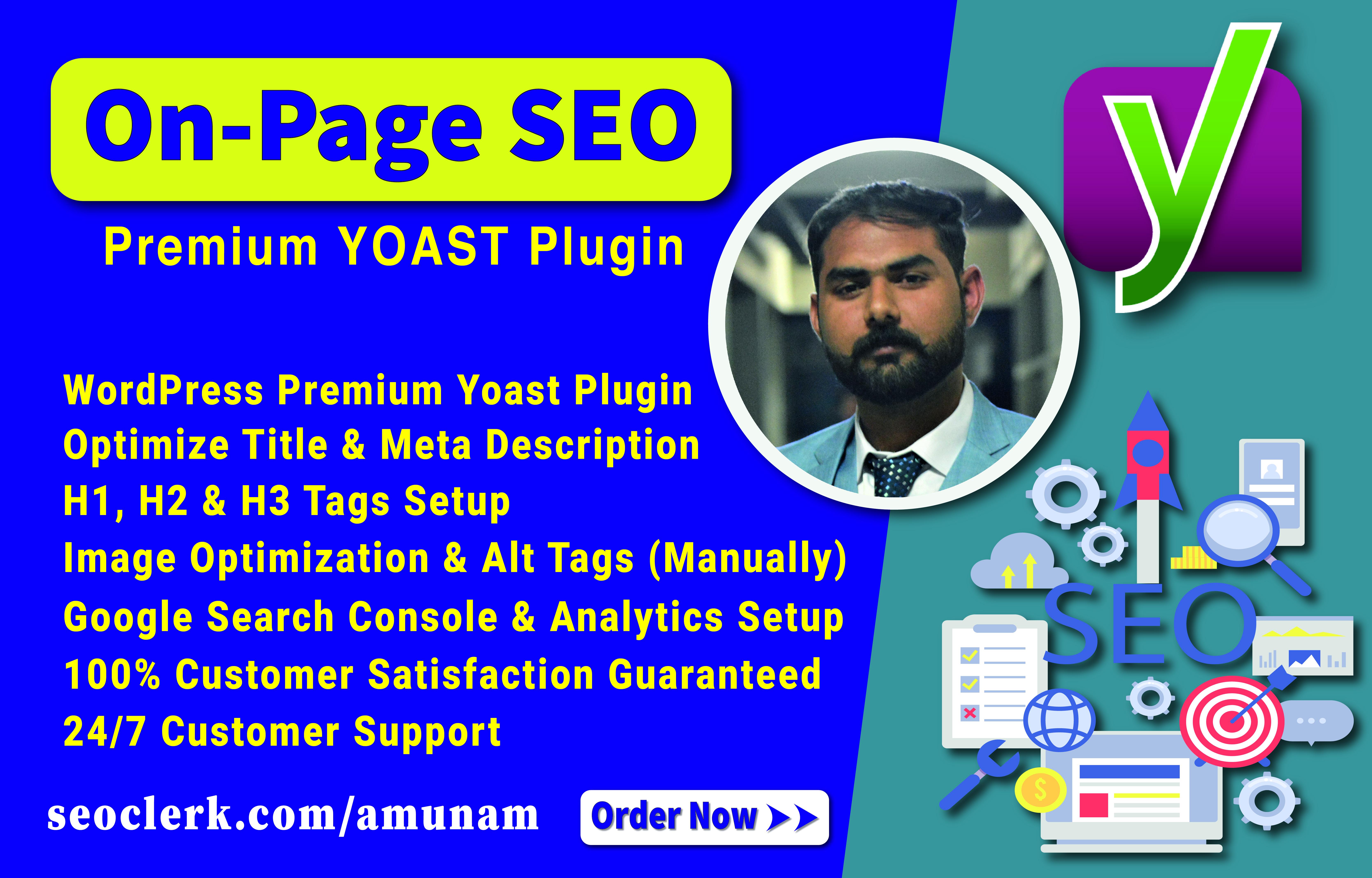 I will do onpage seo with premium yoast plugin