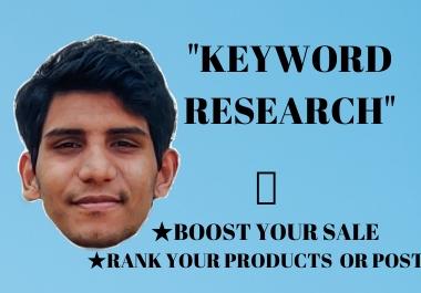 I will do professional SEO KEYKEYWORD RESEARCH for yo...