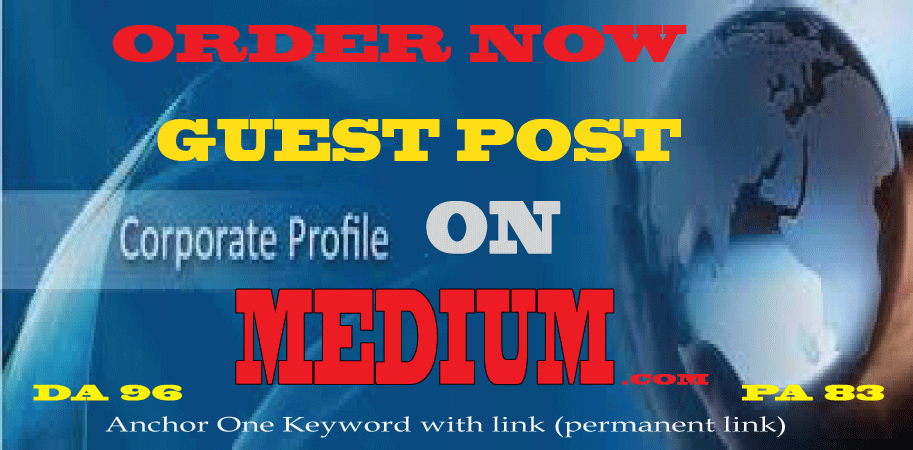 Write and publish guest post Medium. com within 24 ho...