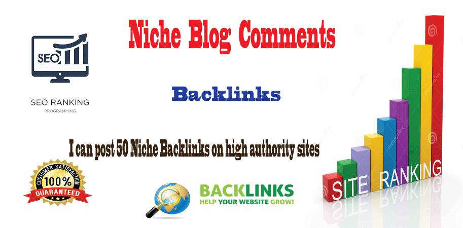 I can post 50 Niche Relevant Blog comment & high ...