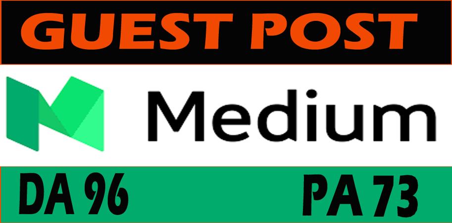 write and publish a guest post on medium. com and 72 ...