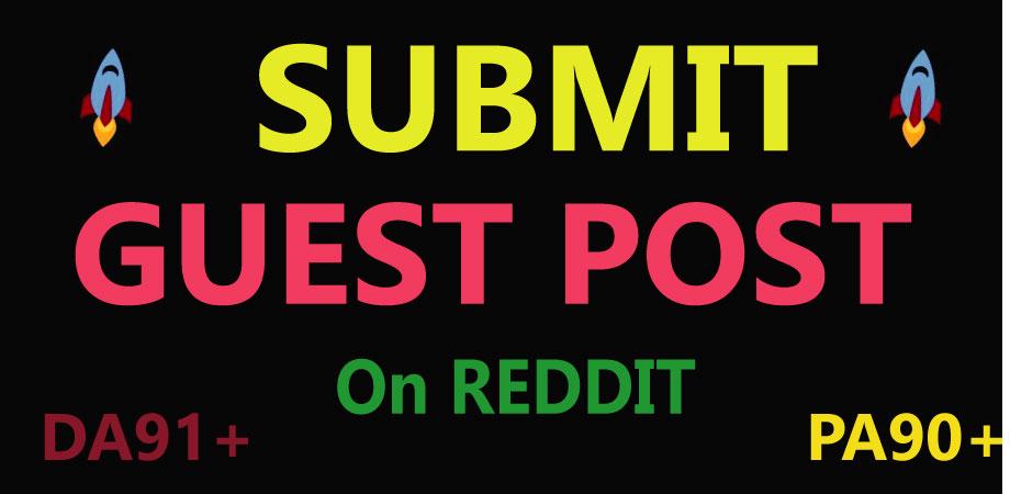 I will do Write & Published Reddit Guest Post on ...
