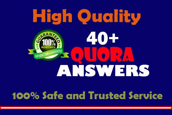 High quality 40+ Quora Answer with website keyword, ...