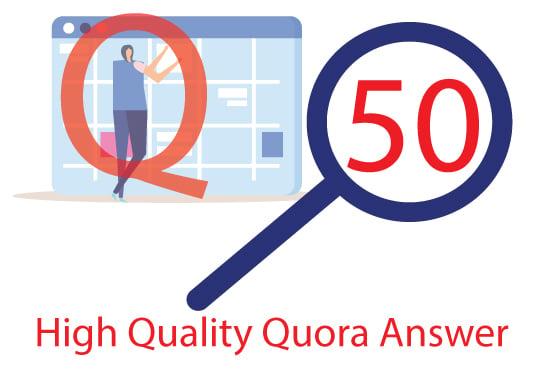 I will promote your product with 50 Quora question an...
