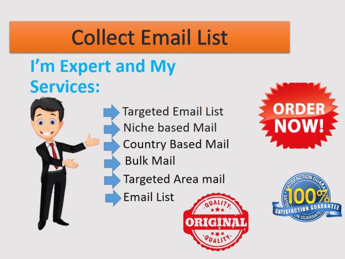 Collect niche targeted email list, bulk email collec...