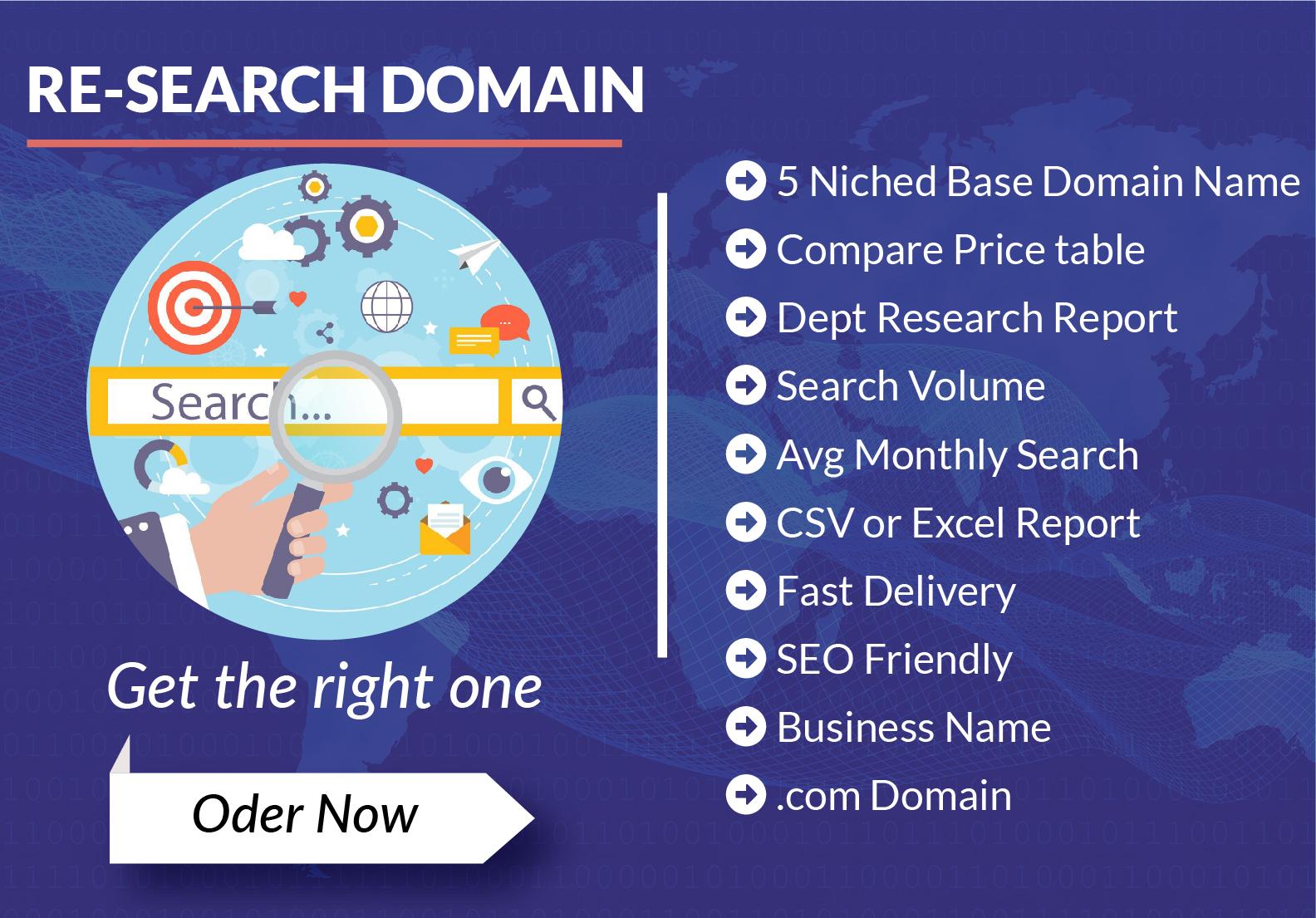 I'll do domain research and give you business friendl...