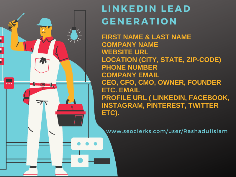 I will do targeted linkedin lead generation, b2b lea...