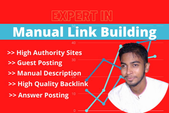 I will do 50+ HQ backlink by Manual Link building in ...