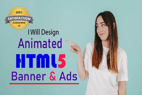 I will design animated HTML5 banners ads for google A...