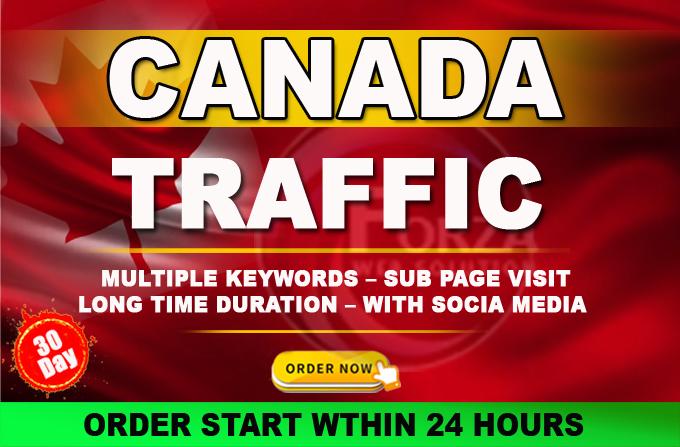 I will drive 10000 niche target CANADA website traffi...