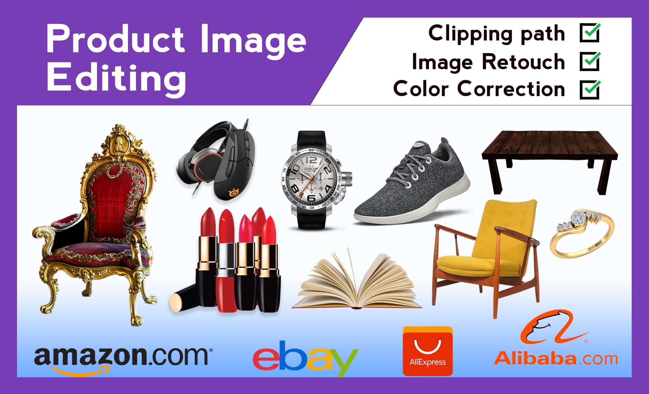I will do amazon product photo editing, background r...