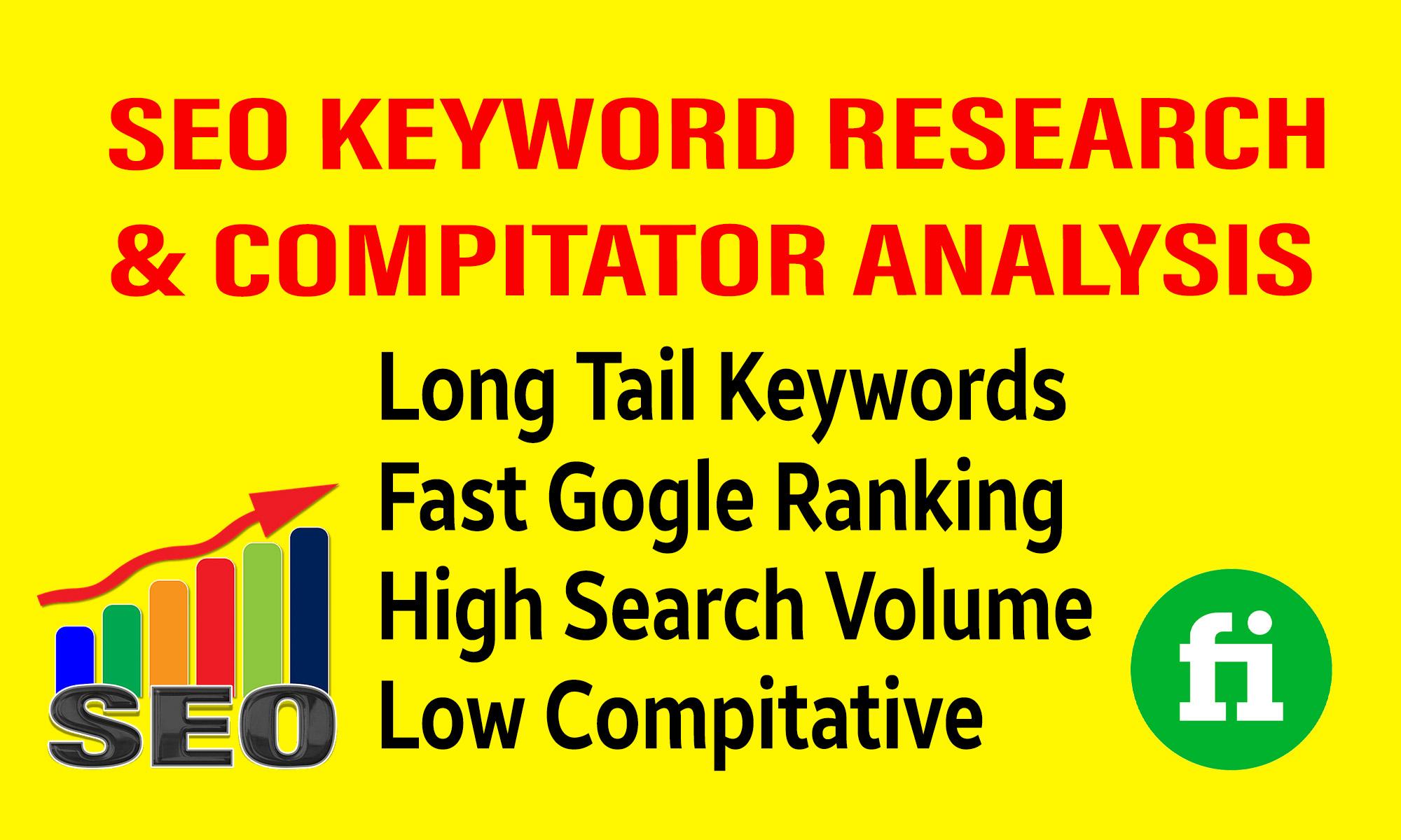 I will Develop SEO KEYWORD research and competitor an...