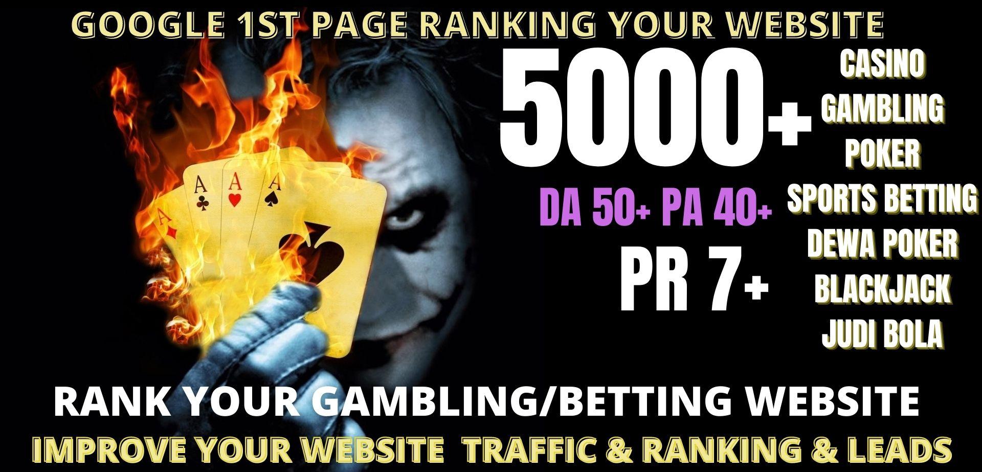 Rank 1st page 5000+pbn casin/ Poker/gamblinng/judi bo...
