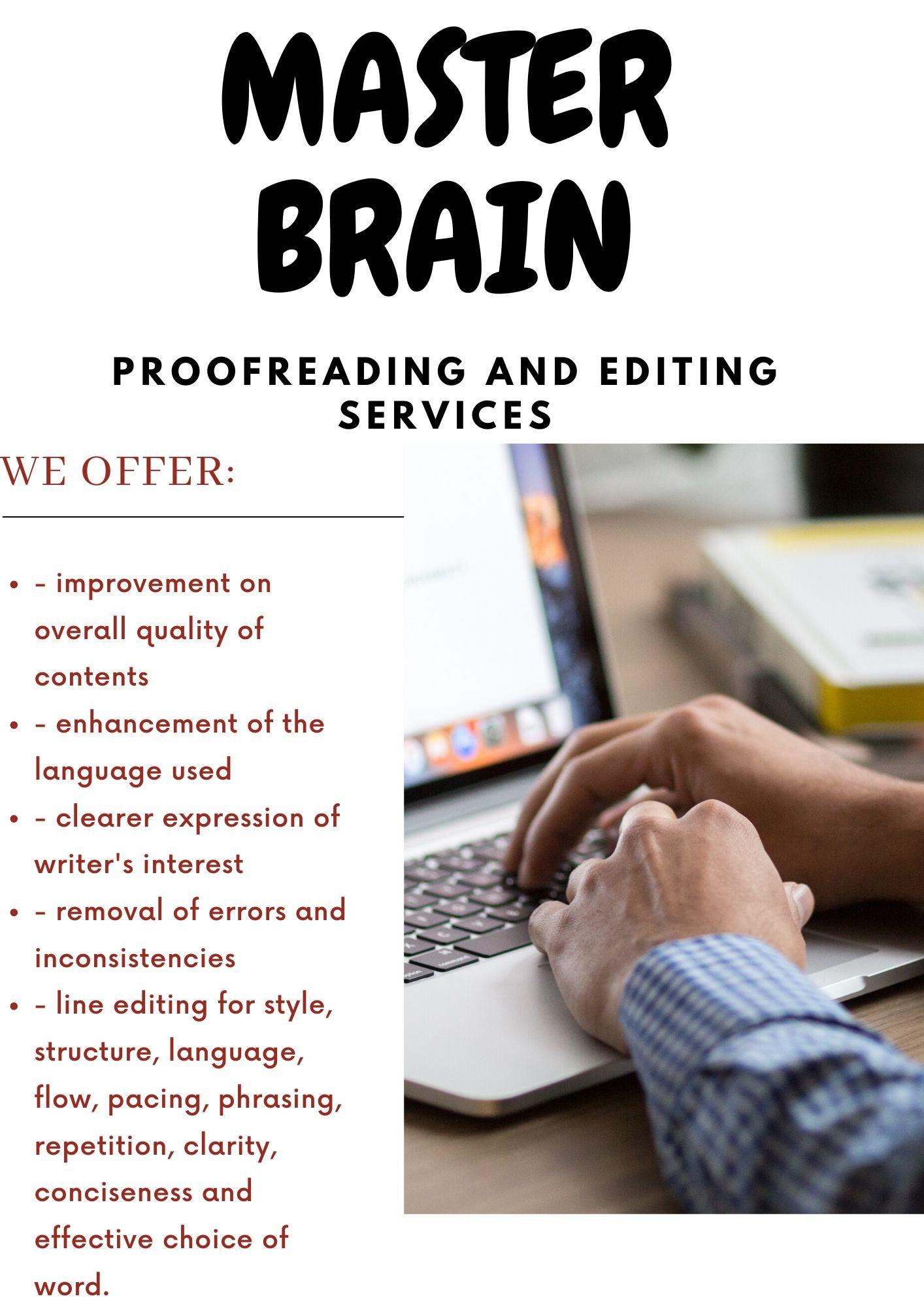 I will do professional book proofreading and editing ...