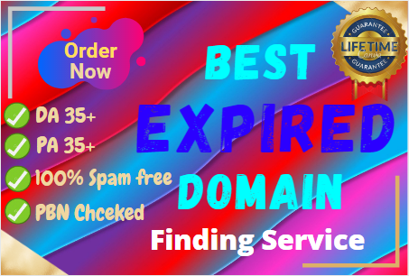 I will find niche relevant expired domain service wit...