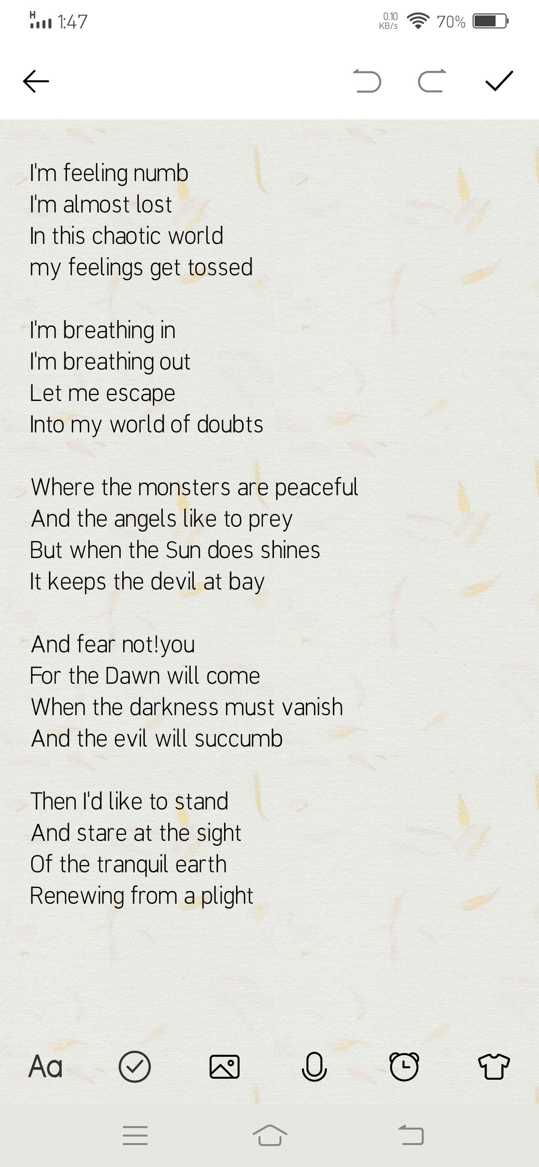 One goal, One passion- WRITING