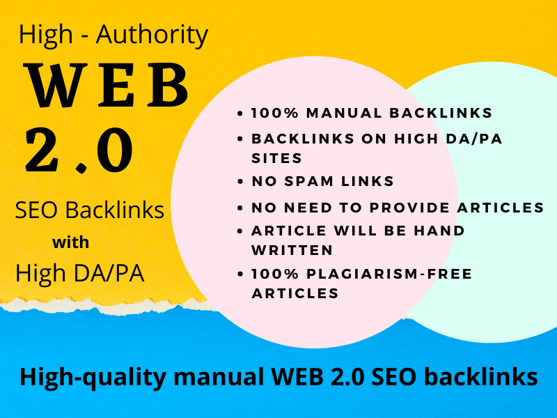 Get high authority white hat dofollow 20 web 2.0 seo ...