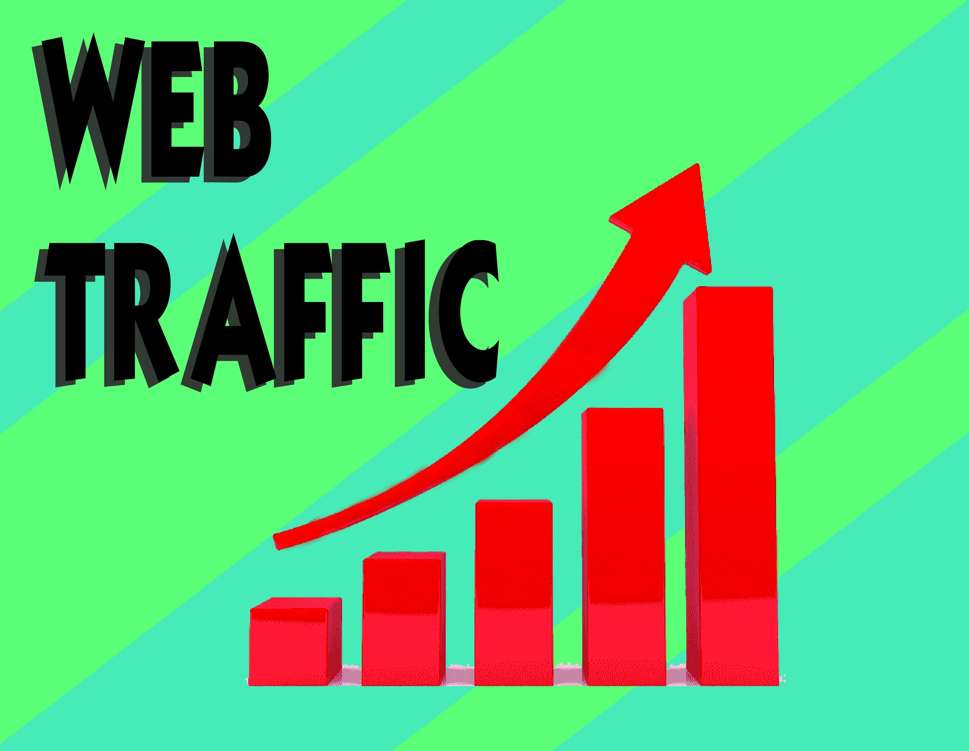 Get awesome +10k Genuine real visitors Web Traffic to...