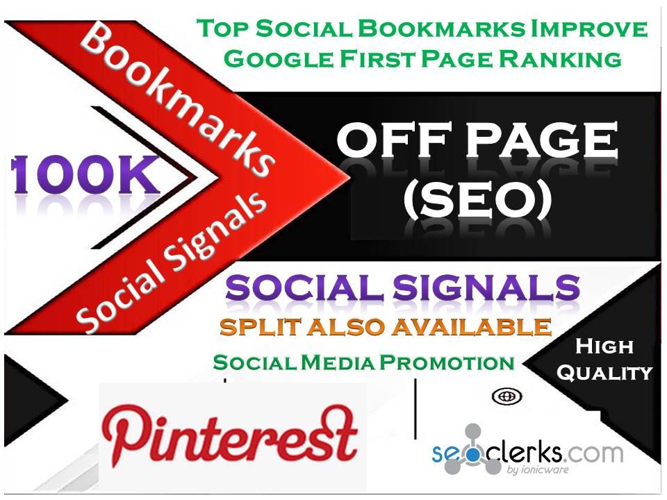 TOP Powerful Site 100K Social Signals Pinterest Bookm...