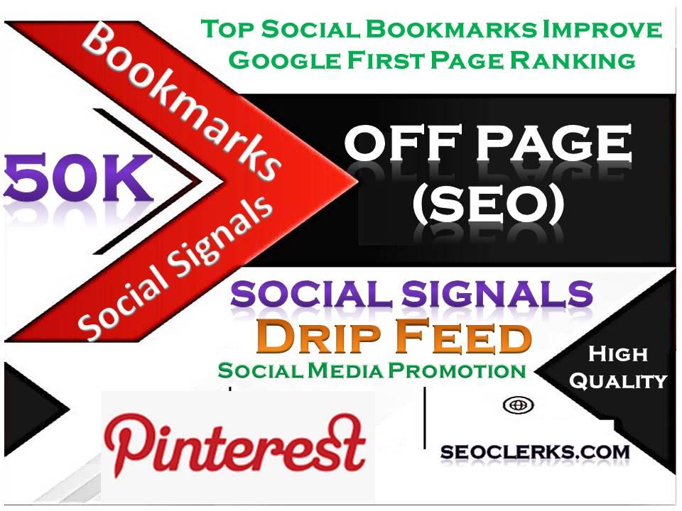 TOP Powerful Site 50K Social Signals Pinterest Bookma...