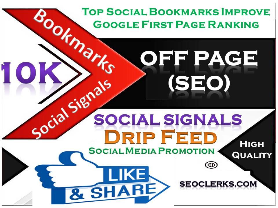 TOP Powerful Site 10,000 Social Signals HQ Bookmark B...