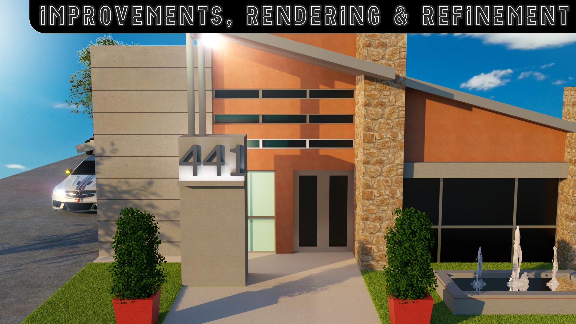 Rendering of your 3D project model Photorealistic Ext...