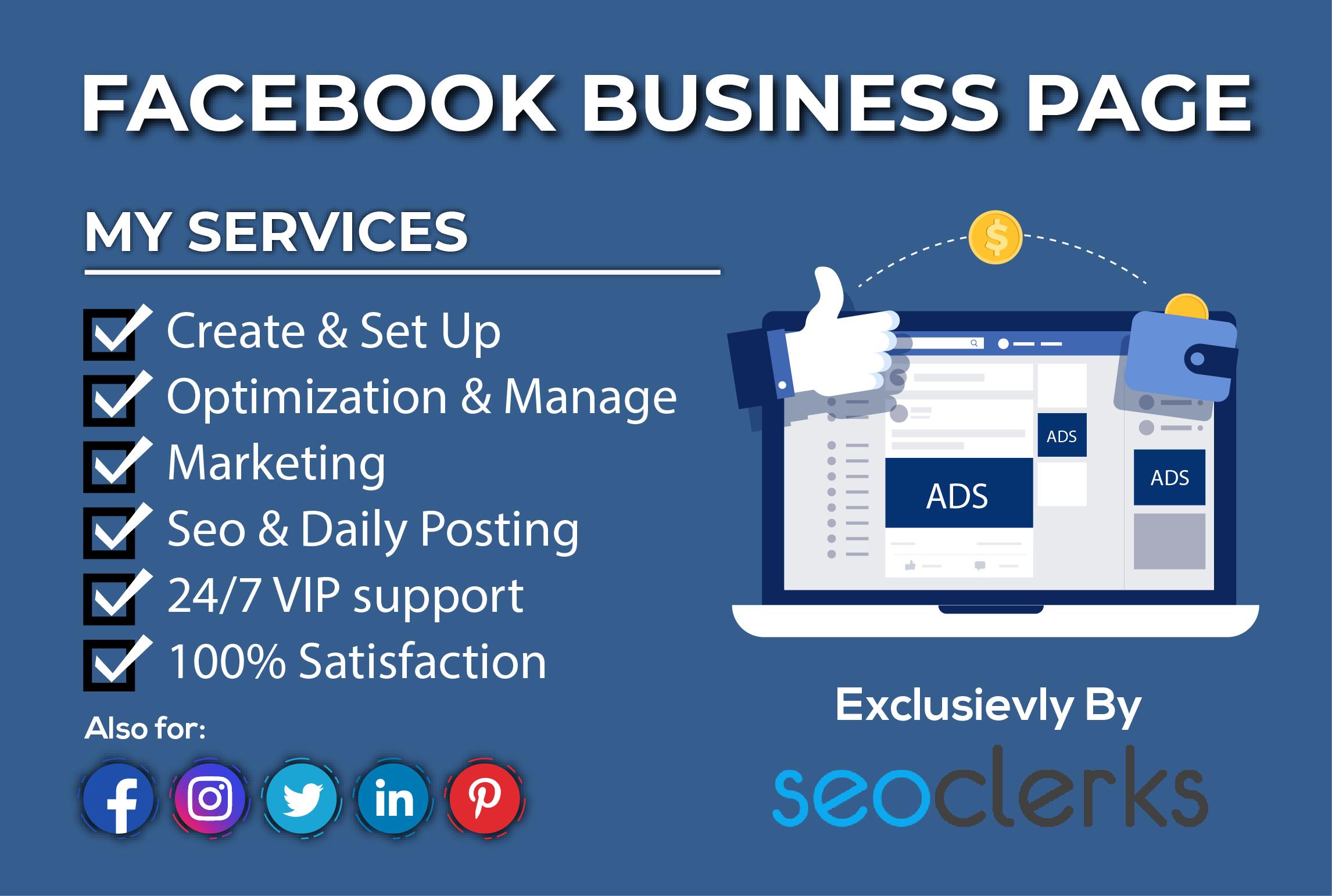 I Will Setup Professional Facebook Business Page, Ma...