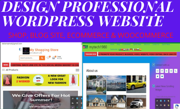 Design Your Professional WordPress Website Fast and M...