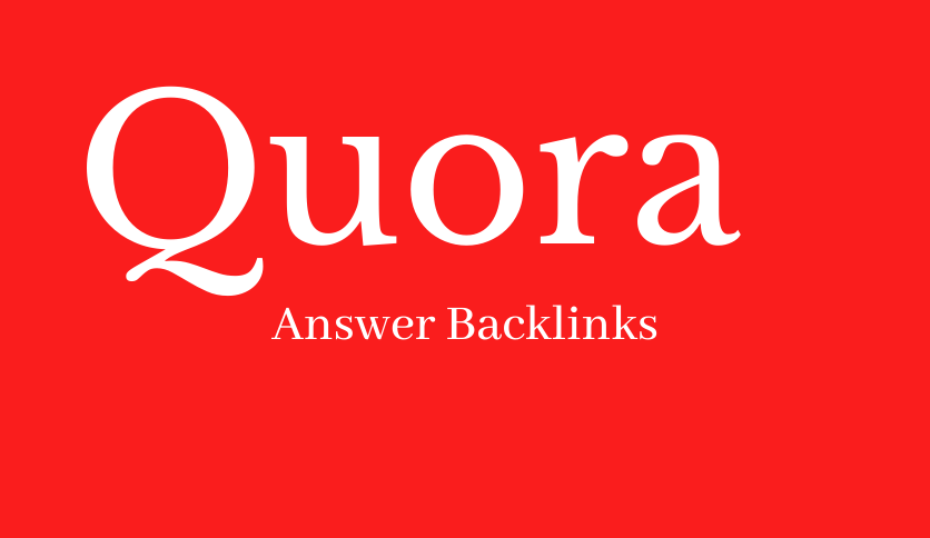 Do 30 Quora Answer Backlinks About Your Niche