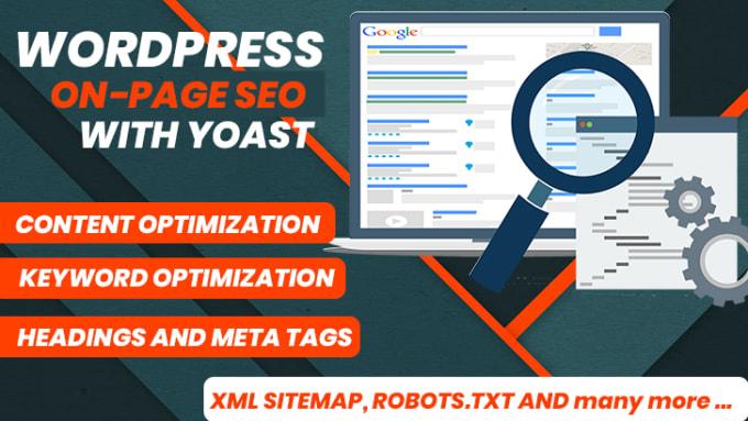 I'll do complete on-page and technical SEO of your we...