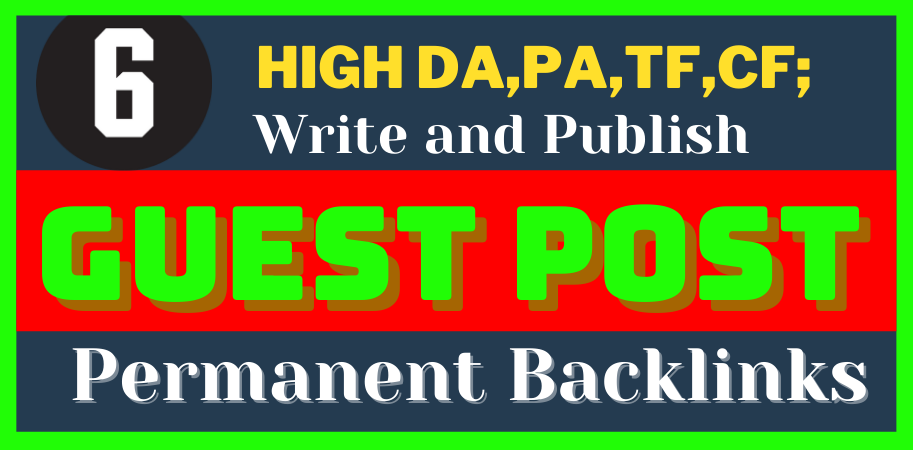 I'll do 6 H.Q. DA, PA permanent do-follow Backlinks o...