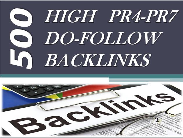 I will submit your website to 500 high PR dofollow ba...