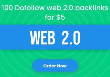 I will create manually 100 dofollow web 2.0 backlinks