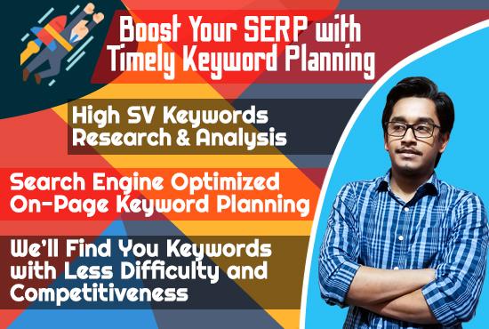 Highly effective SEO, keyword research and advance c...