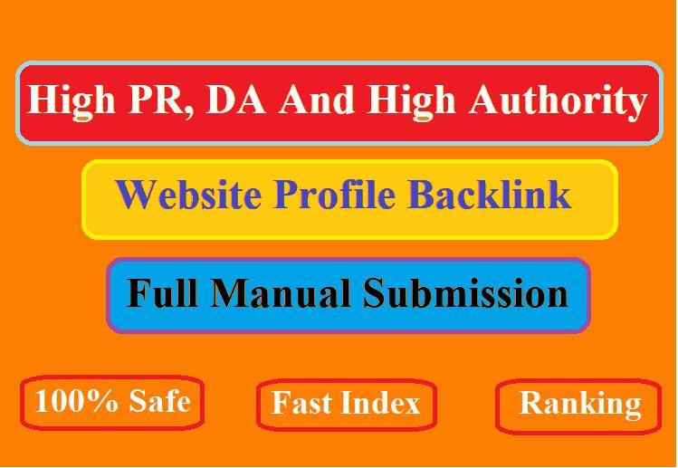 20 high da and pa profile creation backlinks