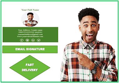 I will design beautiful email signature
